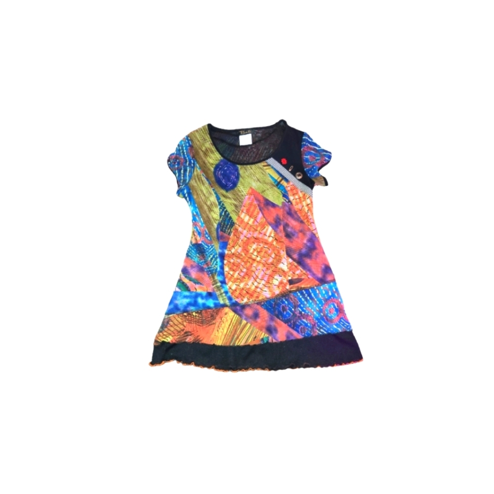 Bali ruffled shirt tunic Size S